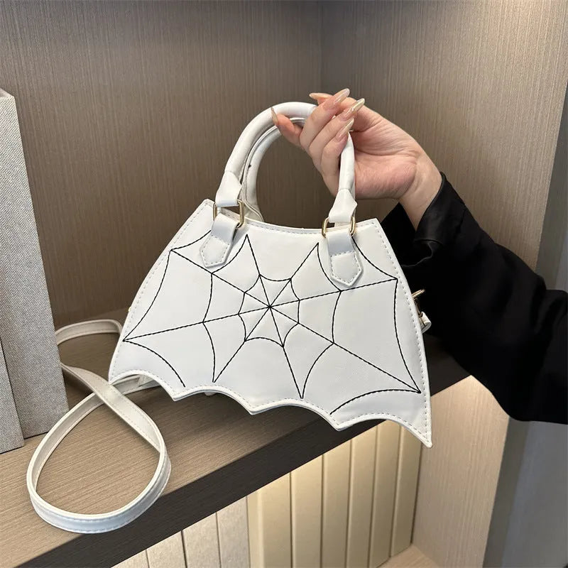 Halloween Spider Web Saddle Bags Fashion Personality Crossbody Shoulder Bag With Handle Women's Handbags - Bellarte Enchanté Halloween Spider Web Saddle Bags Fashion Personality Crossbody Shoulder Bag With Handle Women's Handbags